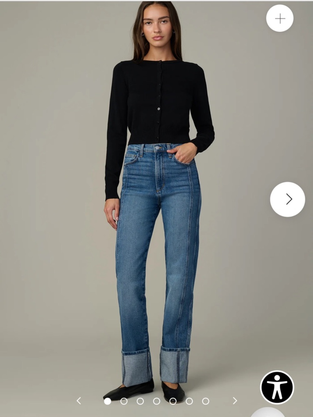 Joe’s Jeans The Margot Cuffed Jeans High Rise Straight Leg Size 25 - Picture 1 of 11